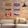 Putuo Decor Country - Themed Vintage Metal Sign with License Plate Plaque - Ideal for Bar Pub Club and Home Wall Decoration