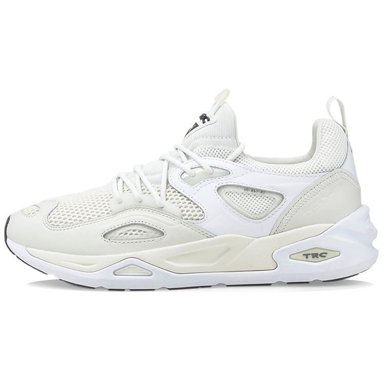 Puma Trc Blaze Pyramids Fabric Synthetic Leather Classic Casual Low Top Sneakers Unisex Sneakers White Gray 384957-01
