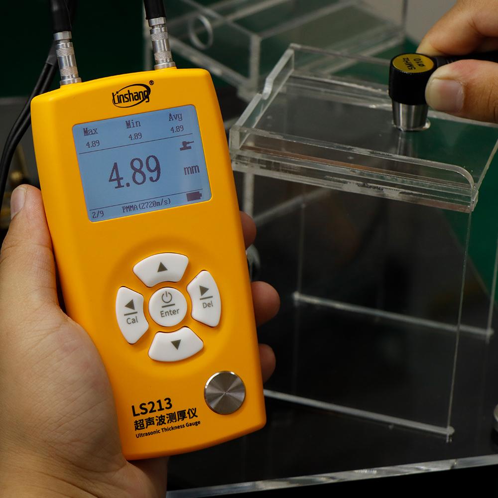 LS213 Best Price Handheld Ultrasonic Thickness Probe Gauge Meter Measuring Tool Suppliers Manufacturers Factory Linshang 0.8-350mm (tested on 45# steel) оранжевый