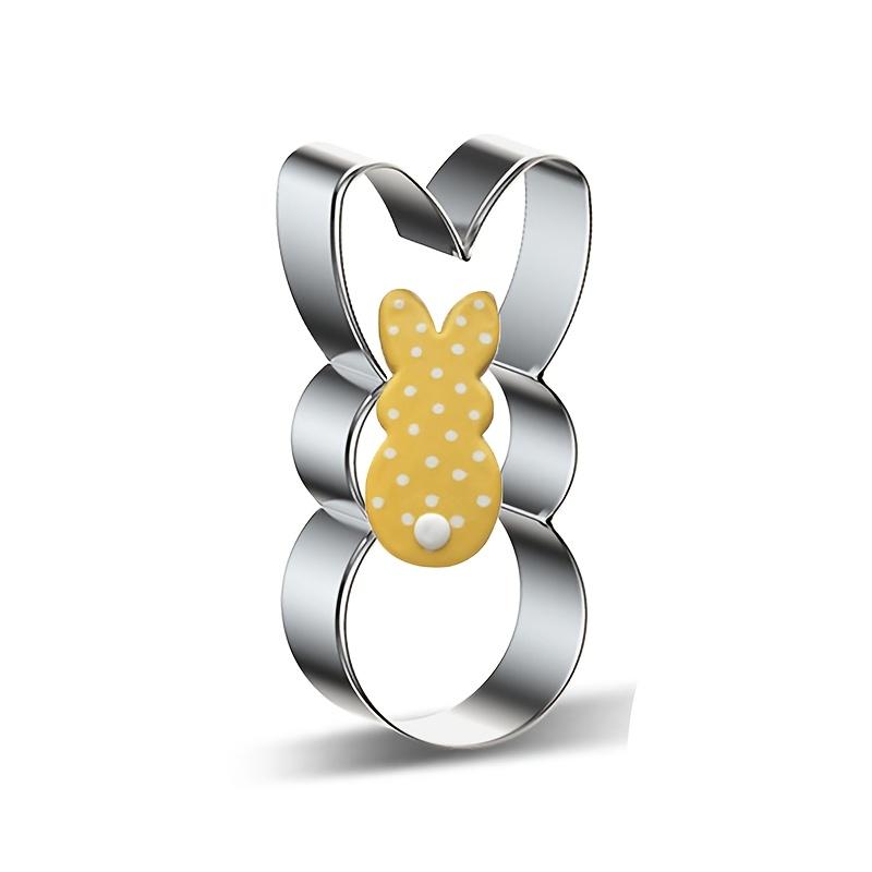 6pcs Easter Stainless Steel Cookie Cutter | Happy Bunny Baking Tool for Biscuits and Rice Balls, 304 Stainless Steel