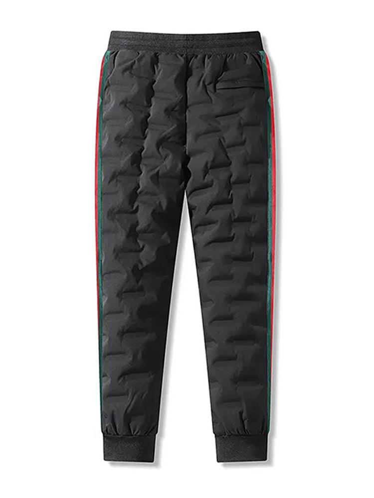 Icaruk Sports Quilted Thermal Duck Down Elastic Waist Casual Padded Pants Apt192