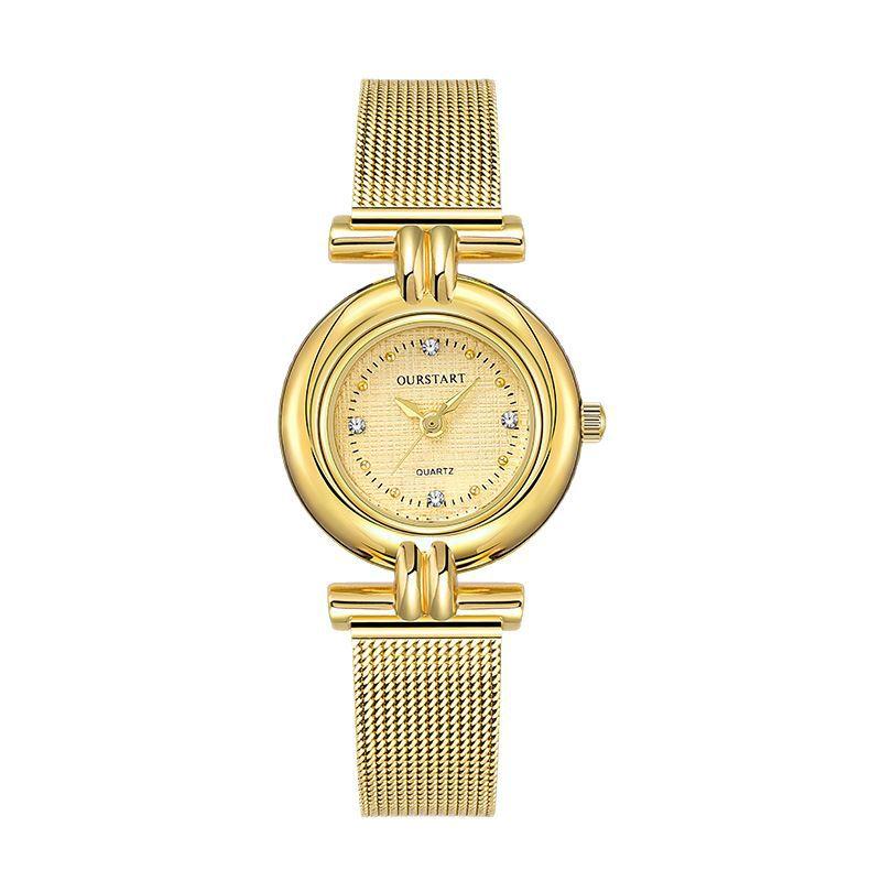 Ladies Watch Minimalist Temperament Mesh Belt Quartz Wristwatch
