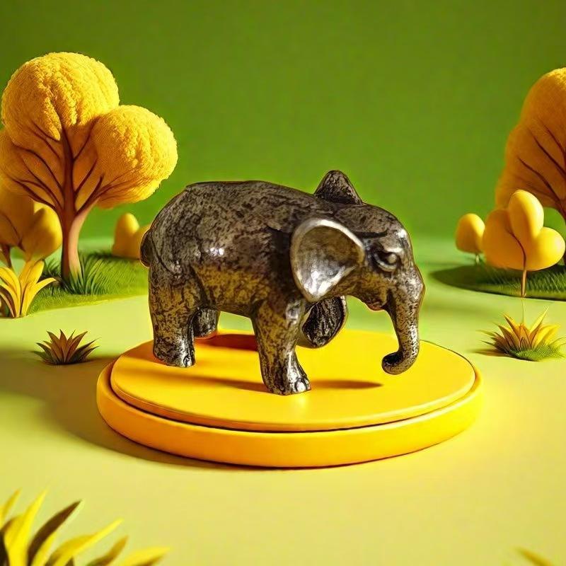 Alloy Cute Cartoon Caterpillar Figurine Retro Antique Finish Fine Detailing For Home Decor Ornament Gift