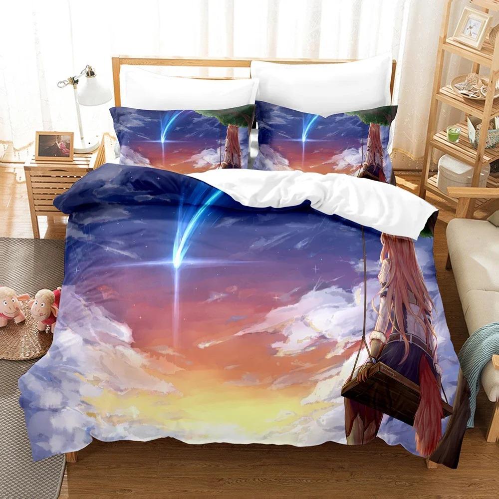 3D Printed The Rising of the Shield Hero Bedding Set Duvet Cover Double Twin Full Queen King Adult Kids Bedclothes Quilt Cover Tool