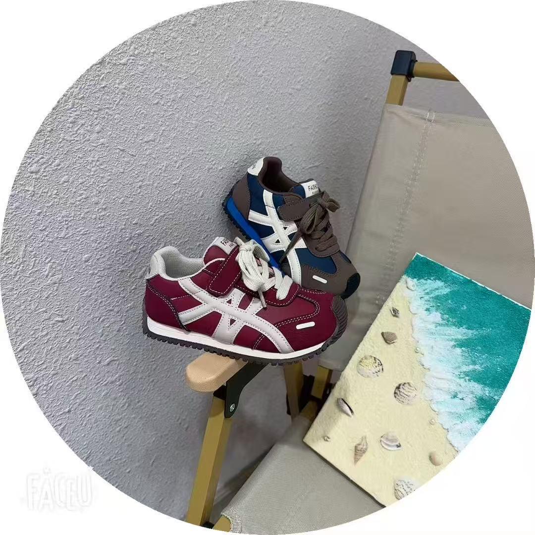 

Unisex 2025 Thick-Soled Leather Skate Shoes - Breathable Casual Trainers Size 31 (19.8cm)