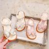 Sandali Principessa Estivi Per Neonate Orsetto Carino Fiocco Moda Scarpe per Bambini Piccoli Suola Morbida Traspiranti Scarpe Casual per Neonato