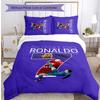 Cristiano Ronaldo Pattern Printed 3PCS Bedding Set Soft Skin-Friendly Washable Duvet Cover & Pillowcases Set All Season Bedroom