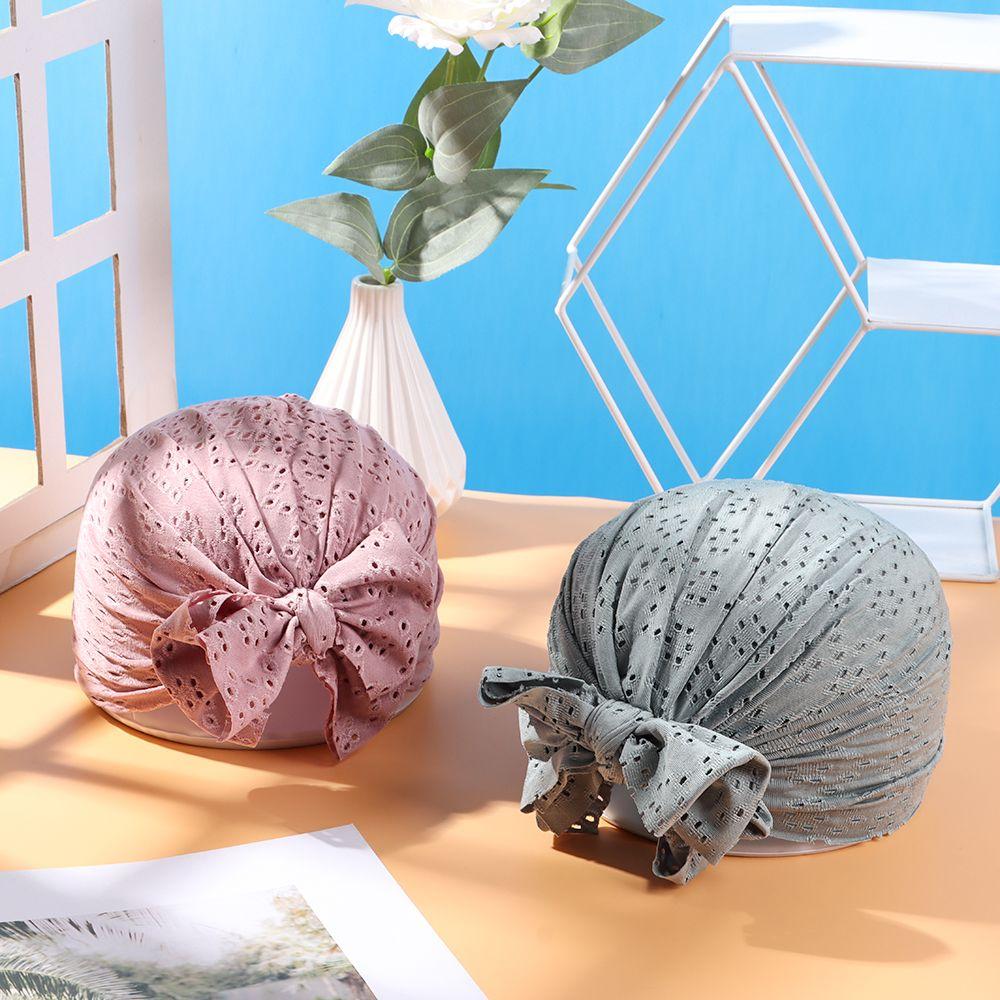 Girl Boy Summer Mesh Hat Baby Newborn Turban Headwrap Beanies Cap Baby Bonnet Cap Big Bowknot