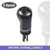 5/6 Speed Gear Shift Knob Handle with Gaitor Boot Cover Manual Fit For Opel Vauxhall Corsa D 2006 2007 2008 2009 2010 2011-2014