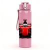 1 PZ Auto da Corsa F1 Rossa Arte 750ml Plastica Colorata Borraccia Sportiva Tappo con Cannuccia a Flip Ermetico Adatta per Sport Ufficio Uso Domestico