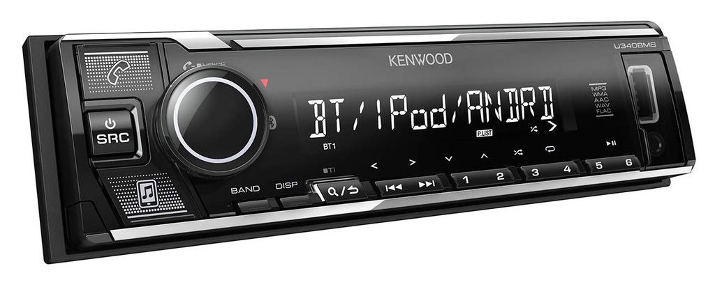 KENWOOD 1DIN Audio with Bluetooth U340BMS