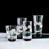 1 pezzo INS Stampa Tazza Trasparente Fiore di Libbra Tazza di Vetro Stile Nordico Colazione Latte Succo di Vetro Resistente Al Calore Caffè Tè Tazza di Acqua