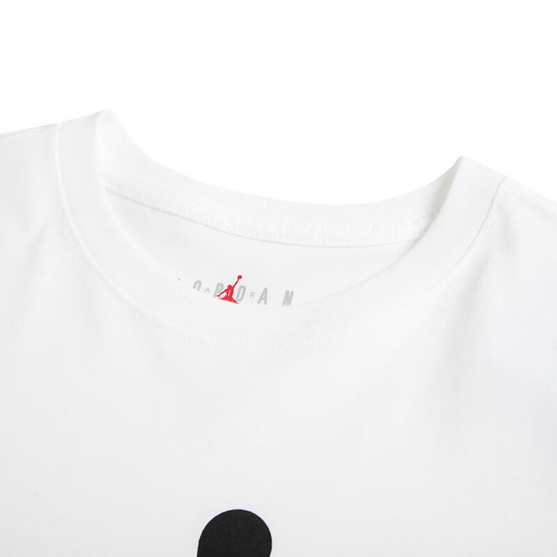 Jordan Ss22 Logo Print Crew Neck T-Shirt Men Tops White CJ0922-100