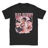 Vintage Bad Bunny T Shirts Unisexs  Pure Cotton Fun TShirt Crewneck  Tees Short Sleeve Clothing Classic
