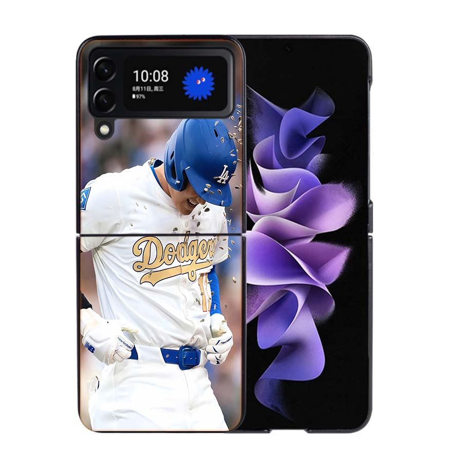 

Baseball Player Otani Phone Case For Samsung Z Flip 7 6 5G Galaxy Z Flip4 Z Flip5 Z Flip3 Coque Black Hard PC Shell Protective C Samsung Z Flip 6 5G
