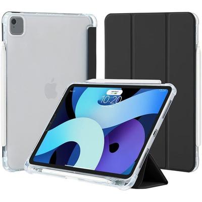 Case for iPad Air 11" - Shockproof Protection - Black Silicone - Compatible M2/M3/M4 - Pencil Holder