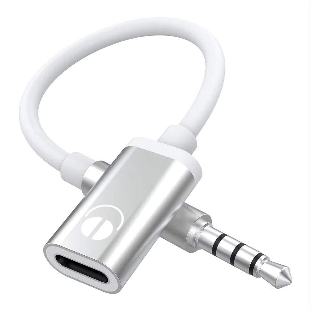 3,5mm samec na USB-C samice adaptérový kabel pro sluchátka, přenosný Aux kabelový konvertor, audio kabelový vodič