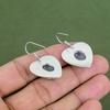Boucle d'oreille Aigue-marine Boucle d'oreille en Argent Sterling 925 Bijoux en Pierre Précieuse Authentique Boucle d'oreille Faite à la Main Bijoux Aigue-marine Boucles d'oreilles Fines Cadeaux de Fiançailles