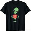 Funny Alien Humans Aren't Real Cute UFO Gift T-Shirt Casual Cotton Women Mens Clothing Tops Funny Graphic T Shirts Camiseta