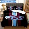 3PCS Trabzonspor Crest Emblem Bedding Set 2D Printing (Includes 1 Duvet Cover + 2 Pillowcases Coreless), Bedroom decor,Fan gift