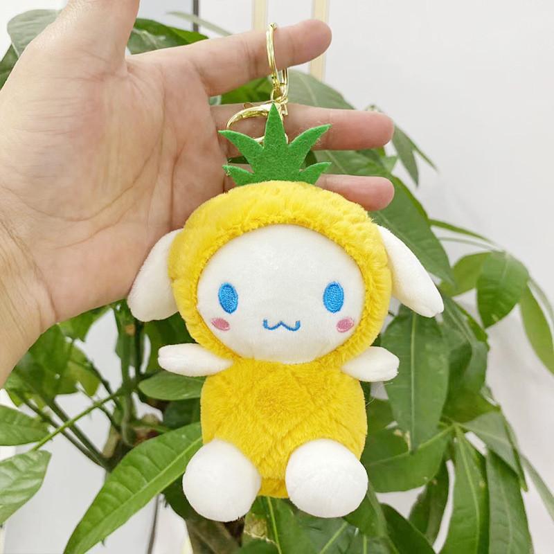 Очаровательная плюшевая кукла Куроми Синнаморолл от Sanrio, милая игрушка-подвеска для ключей, 12 см. Cinnamoroll