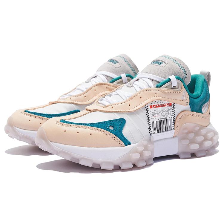 Li Ning OVERLOAD Textile, Leather Cushioning Slip Resistant Abrasion Resistant Low top Casual Shoes Women's AZGS082-3