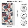 * Double-sided Velvet Beach Towel Platform Portable Quick-drying Sports Towel