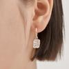 [ELLE Jewelry] 14K GF Square Stone Drop One-Touch Earrings ELGPEE561