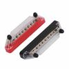 1 Pair 48V 150A 10 Terminal Bus Bar with 20 Terminals Power Distribution Terminal Block for Car RV Stud M6x2  Screw M4x8