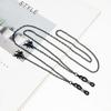 Punk Black Spider Glasses Chain for Men Women Fashion Glasses Holder Sunglasses Spectacles Metal Chain Holder Neck Strap Rope