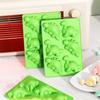 Dinosaur Silicone Cake Mold Chocolate Gummies Mold Tray 6-grid Candy Gummies Mold Cake Decoration Tool DIY Dinosaur Soap Mold