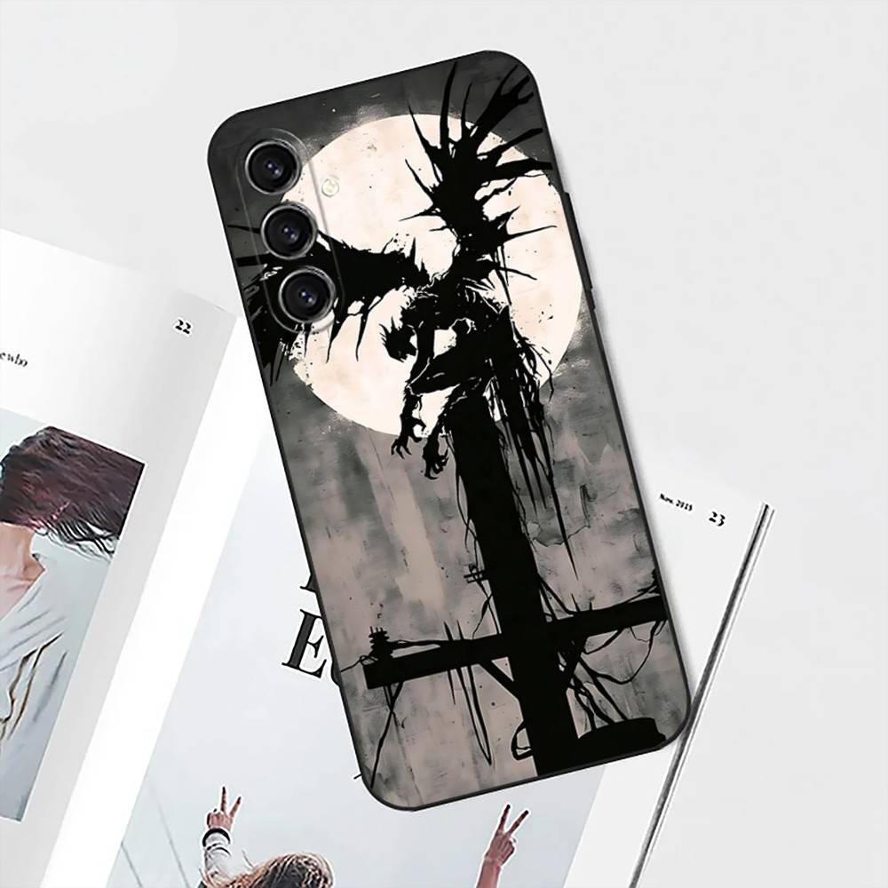 Gothic Cyber Sigil Cross Phone Case For Samsung S25,S24,S21,S22,S23,S30,Ultra,S20,Plus,Fe,Lite,Note,10 Black Soft Shell