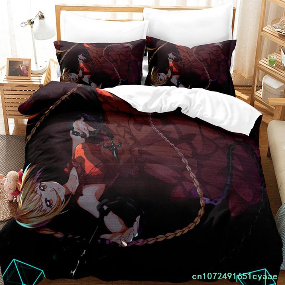 Darwin's Game Bedding Set Single Twin Full Queen King Size Bed Set Adult Kid Bedroom Duvetcover Sets Anime Kawaii