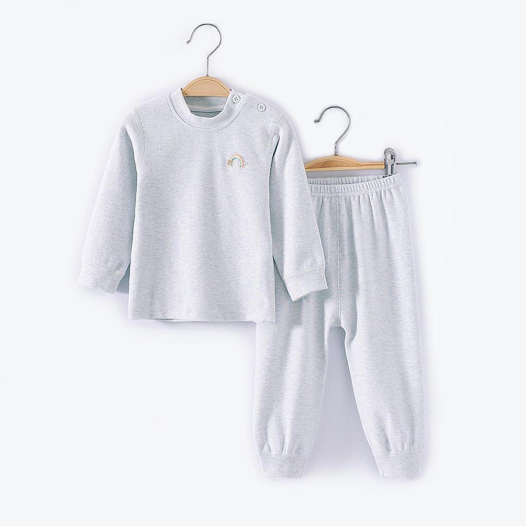 Children's Shu Velvet Warm Underwear Set - Sizes 66-175, Boys & Girls, Autumn/Winter Pure Cotton Clothes & Trousers