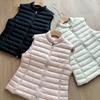 M Home Thick Down Ultra-light Stand-up Collar Ribs Down Vest Women's Short Warm Down Vest New