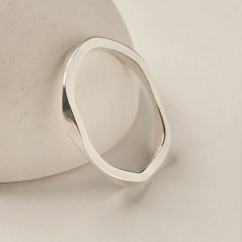 

liersi Roii Wave Ring Silver(pure)