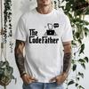 The Codefather Shirt Computer Teacher TShirts Coding Shirt Gift for Coder Computer Programmer Engineer TShirts for Men