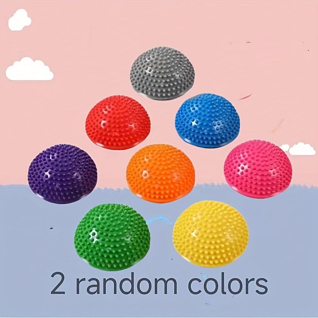 

1 шт. ПВХ балансировочный мяч-ёжик случайного цвета, фитнес-мяч для стопы, тренировки стабильности, тренировки силы кора и тренировки гибкости 1PC