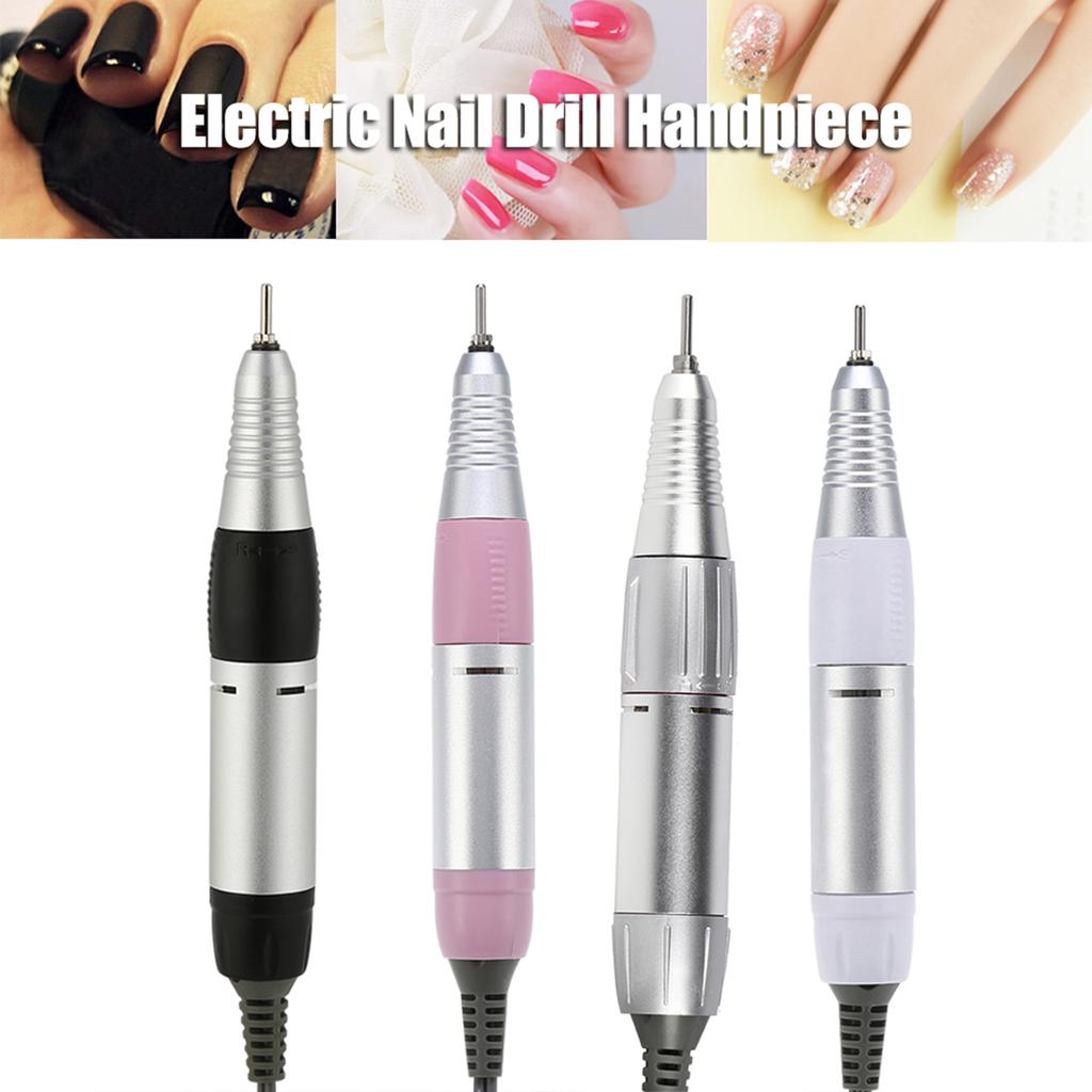 4 Colors Electric Nail Art Drill Handle Handpiece Manicure Pedicure Tools Accessories