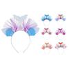 Decorative Head Band Practical Faux Leather Mermaid Tail Exquisite Hairhoop Headband for Home