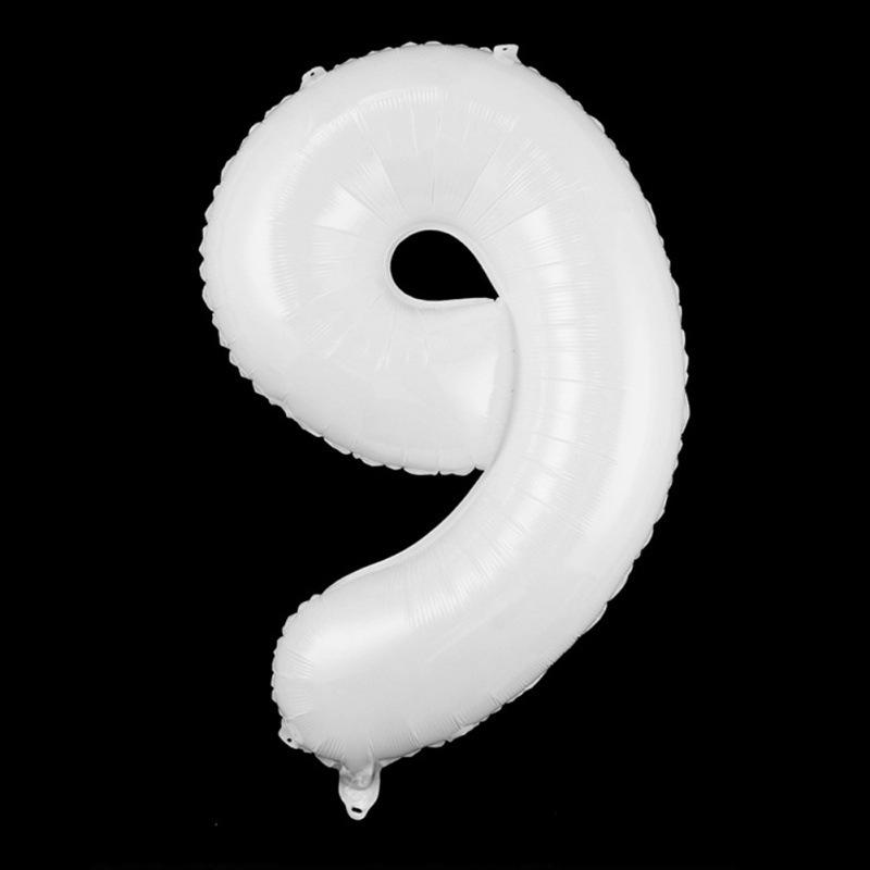 

32-дюймова біла цифрова кулька для днів народжень, пропозицій та вечірок