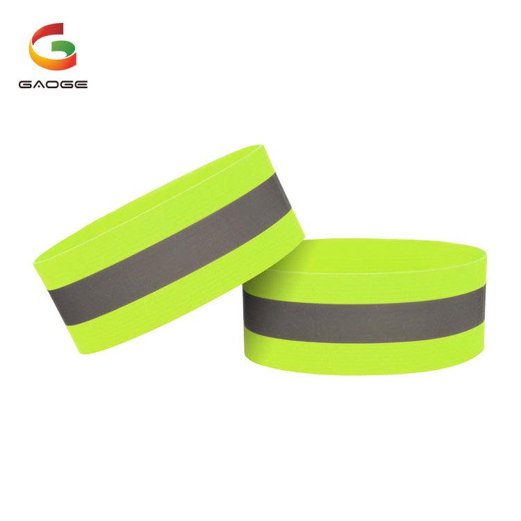 "Reflective Safety Wristband and Armband for Night Running and Cycling - Elastic Vest" 