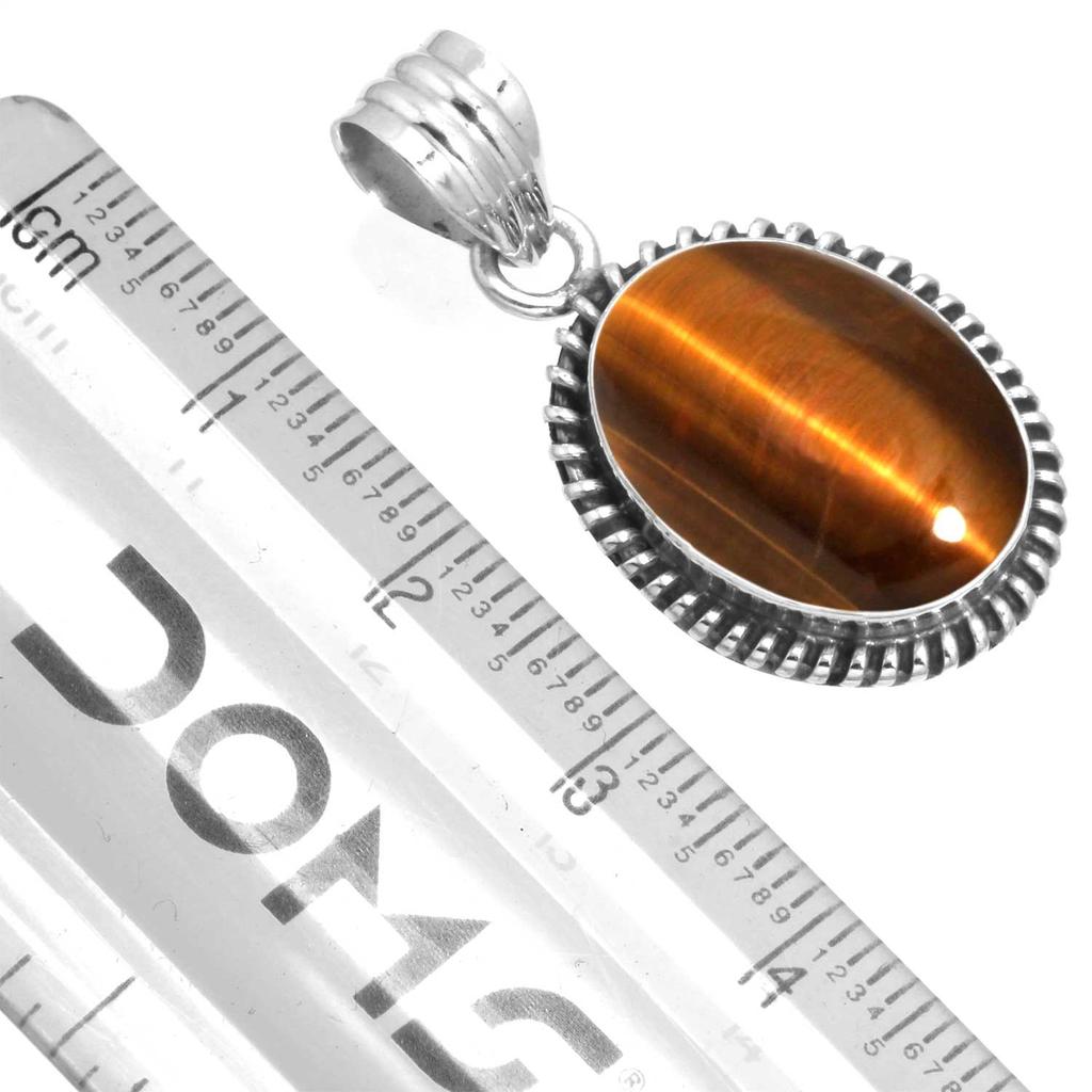 925 Sterling Silver Pendant Women Gemstone Handmade Jewelry Birthday Gift Malachite Moonstone Rose Quartz Red Stone Smoky Topaz Tiger Eye Statement