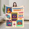 Dungeon crawler carl Princess Donut and Mongo Poster Soft Blanket For Couch Bed Funny Throw Blanket Spring Flannel Bedspread