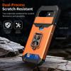 Shockproof Card Holder Case For Google Pixel 10A 9A 10 9 Pro XL 8 7A 7 6 A Pro Slide Camera Slot Wallet Protect Ring Stand Cover