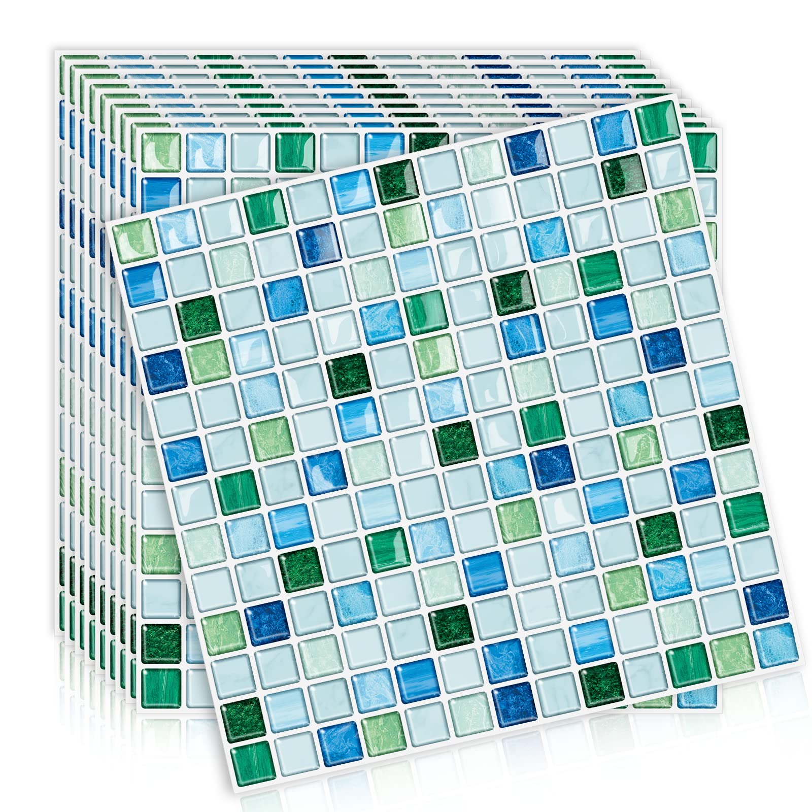 

MORCART Плитка Водонепроницаемая и для и DIY Мебель и Изделие Плитка Обои 3D Листы для Переделки 10 Мозаичных Наклеек на Озеро, Термостойкие, Кухни,