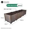 Rectangular Outdoor Deepened 4-Compartment Planting Box