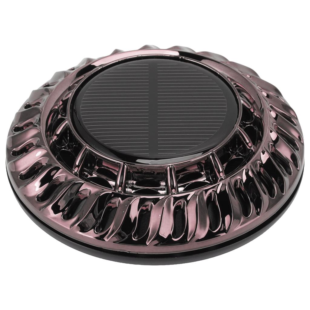 Solar Car Perfume Diffuser Automatic Rotating Decorative Car Aromatherapy Machine for Office Home Silver Black