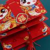 6 Slots Snake Year Folded Red Envelope Blessing Lucky Money Pockets  Wedding Birthday