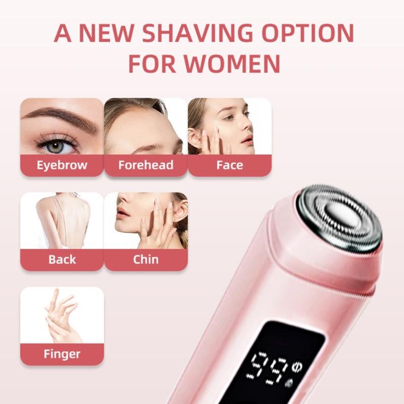 Rechargeable Bikini Line Trimmers For Ladies Featuring 2 Blades And LCD Screen For Precise Hair Removal